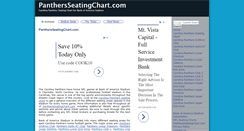 Desktop Screenshot of panthersseatingchart.com