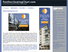 Tablet Screenshot of panthersseatingchart.com